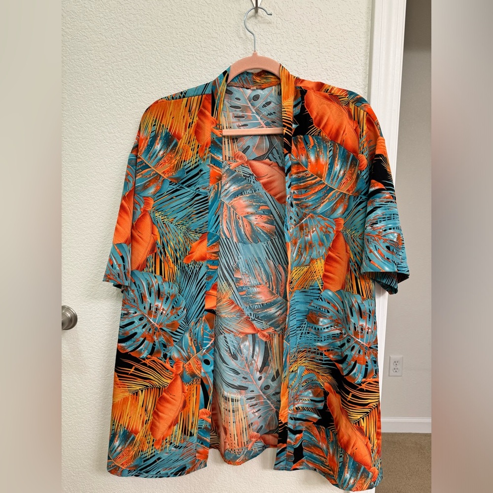 Tropical Leaf Print 2 piece, great for summer/festivals!